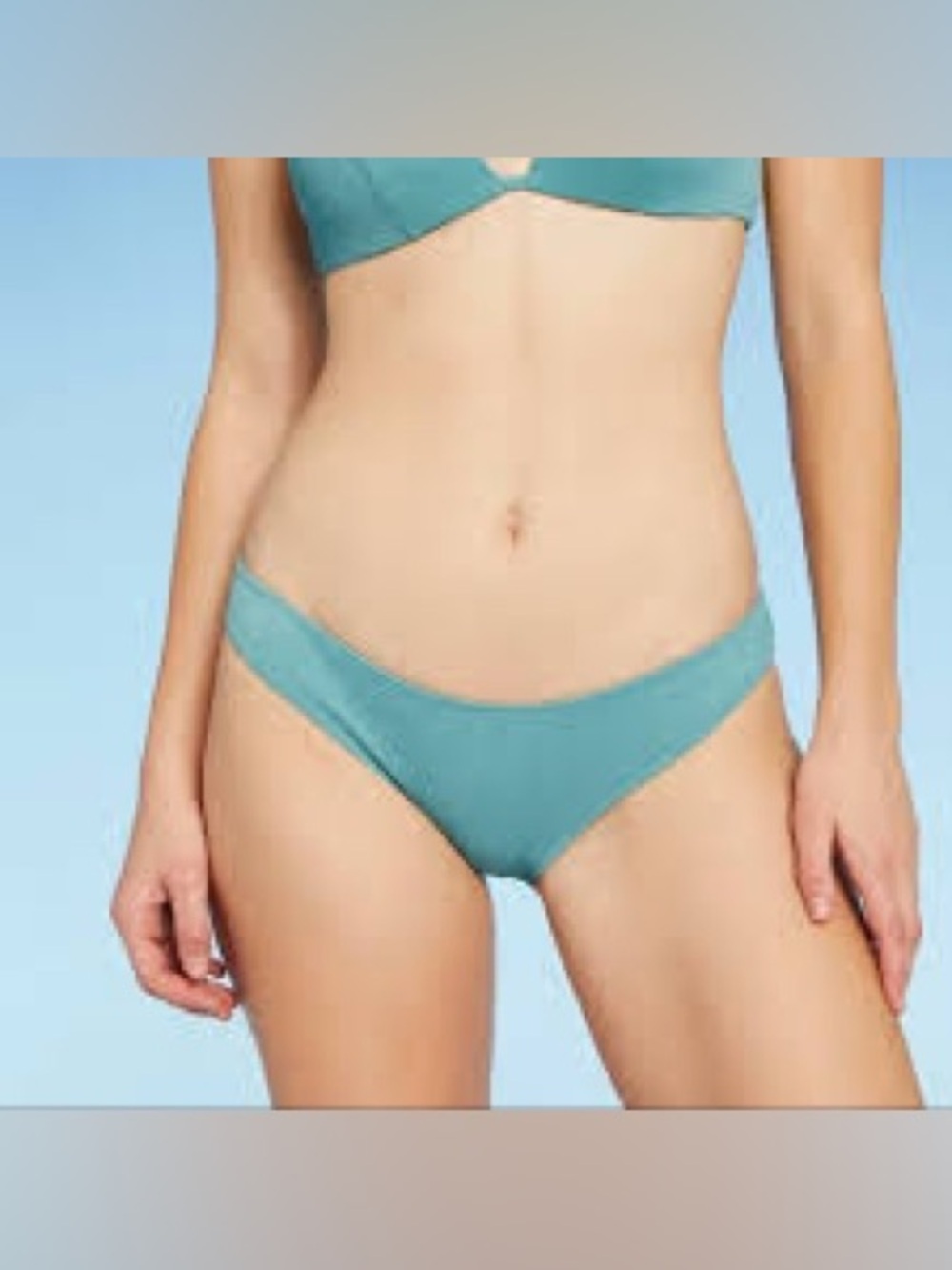 Shade & Shore Ribbed Bikini Bottom size Small